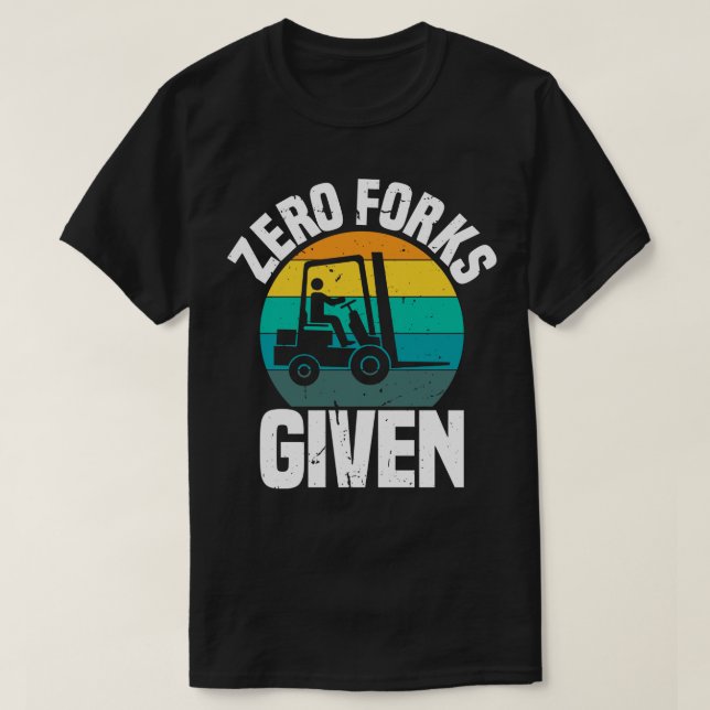 Camiseta Cero horquillas dadas (Diseño del anverso)