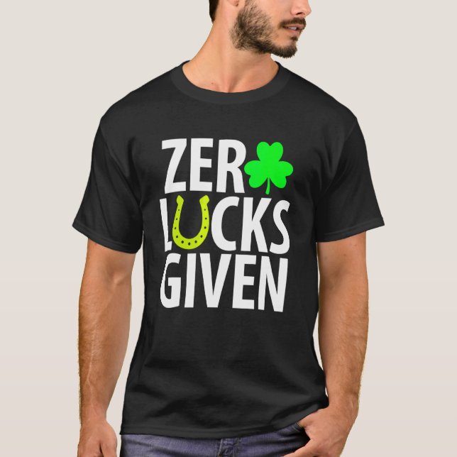 Camiseta Cero Luces Dada El Divertido Día De Shamrock St Pa (Anverso)