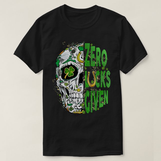 Camiseta Cero Luces Dada La Graciosa Caída Del Día De St Pa (Diseño del anverso)