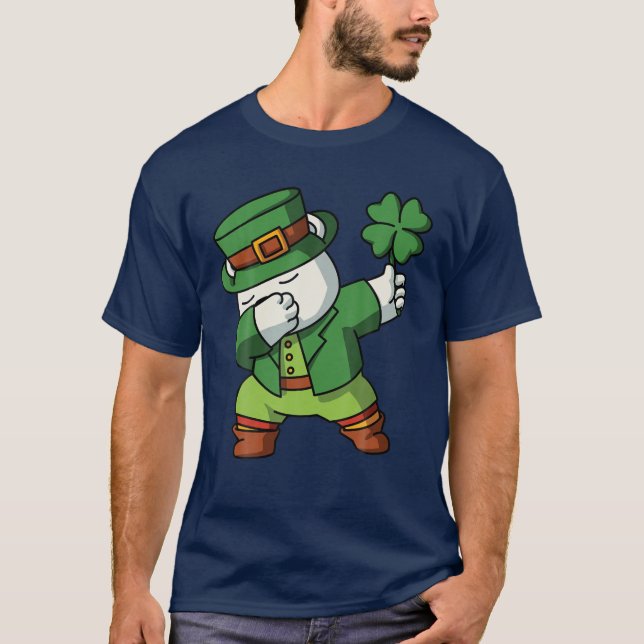 Camiseta Cero Lucks Graciosos Dada El Disfraz Del Día De St (Anverso)