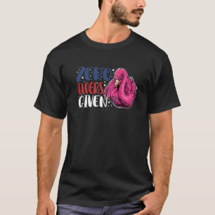 Camiseta Cero Manadas Dada Al Flamingo Animal Para Hombres 
