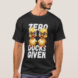 Camiseta Cero Patos Con Un Gracioso Diseño De Pun Cuerdo