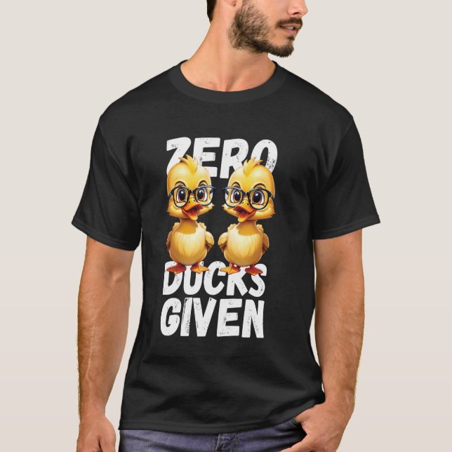 Camiseta Cero Patos Con Un Gracioso Diseño De Pun Cuerdo (Anverso)