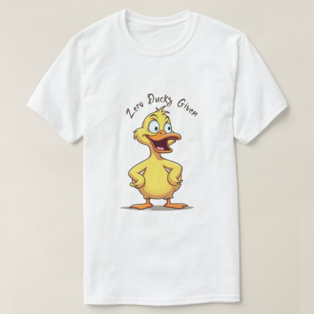 Camiseta cero patos dados (Diseño del anverso)