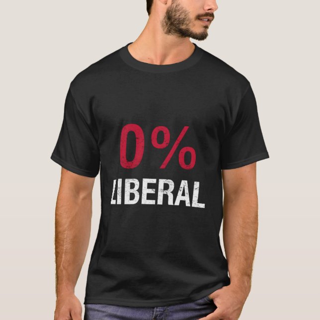Camiseta Cero por ciento liberal 0 liberal conservador (Anverso)