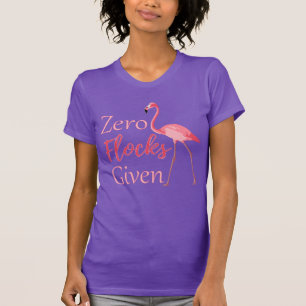 Camiseta Cero rebaños de divertida flamenco
