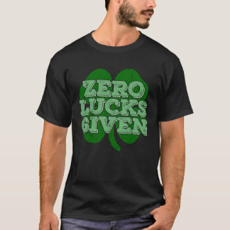 Camiseta Cero Suerte Dado Trébol Irlandés Día de San Patric