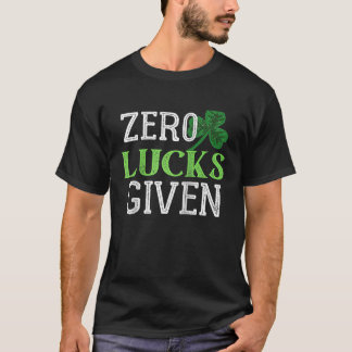Camiseta Cero suertes a la vieja raglan del Día de St Patri
