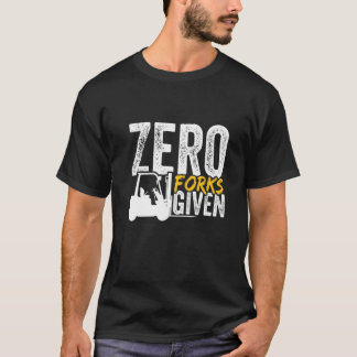 Camiseta Cero tenedores dados montacargas certificado