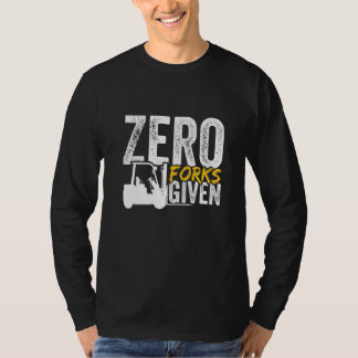 Camiseta Cero tenedores dados montacargas certificado