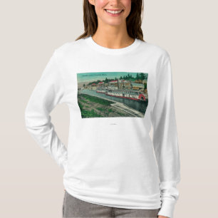 Camiseta Cerraduras de la cascada en el río Columbia