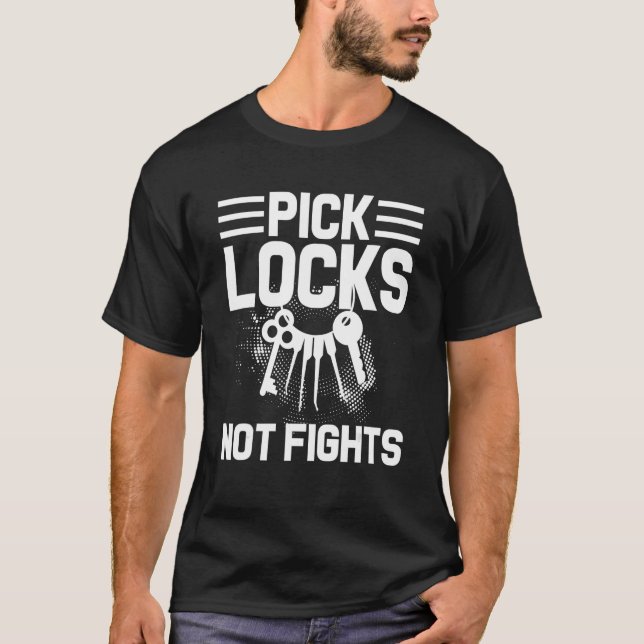 Camiseta Cerraduras de las teclas de locksmith Picky (Anverso)