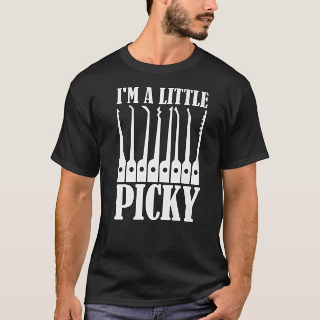 Camiseta Cerraduras de las teclas del locksmith Picky 7 (Anverso)