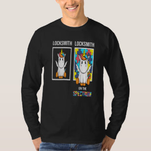 Camiseta Cerrajero Personas Con Autismo Rompecabezas Unicor
