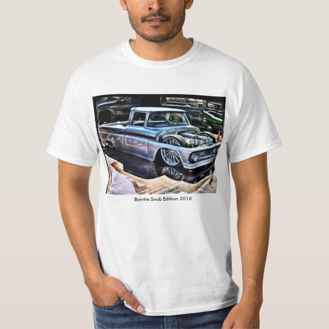 Camiseta Cerrar de golpe el trineo de Chevy de los años 60 (Anverso)