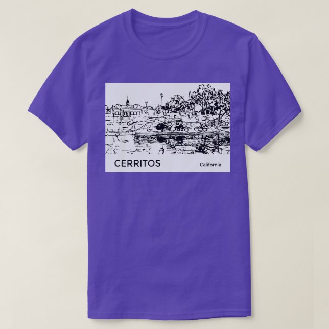 Camiseta Cerritos California TShirt (Diseño del anverso)