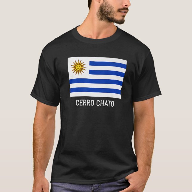 Camiseta Cerro Chato Uruguay Bandera Emblem Escudo Bandera  (Anverso)