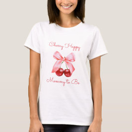 Camiseta Cerry & Coquette Pink Bow Mami to be Embarazo