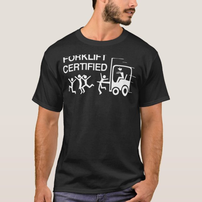Camiseta Certificación de carretillas elevadoras (Anverso)