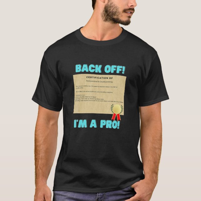 Camiseta Certificación Profesional de Abuela (Anverso)
