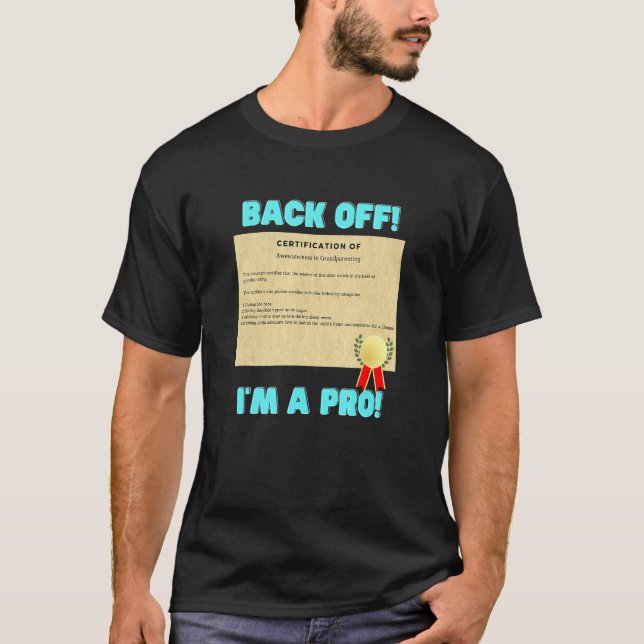 Camiseta Certificación Profesional de Abuelidad (Anverso)
