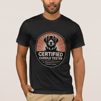 Camiseta certificada de Cuddle Tester Dog Lover