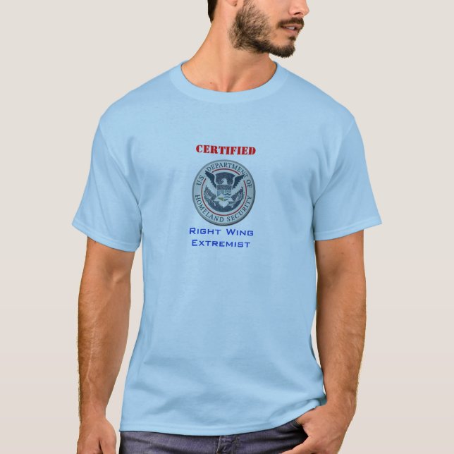 Camiseta certificada del extremista de la derecha (Anverso)