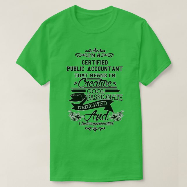 Camiseta Certificado de Contador Público Navidades de Cumpl (Diseño del anverso)