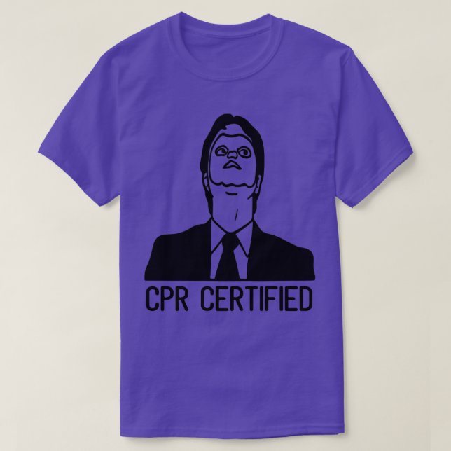 Camiseta Certificado de CPR (Diseño del anverso)