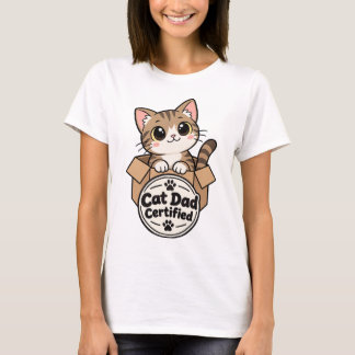 Camiseta Certificado de Papá de Gato: Gatito Atigr