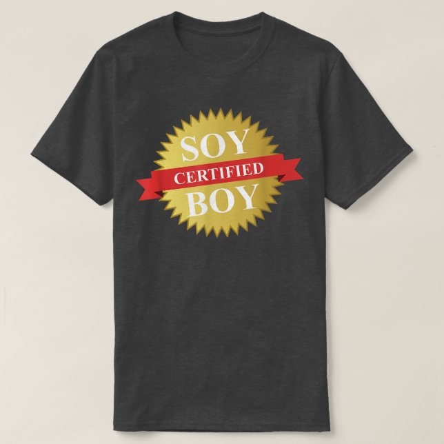 Camiseta CERTIFICADO SOY BOY Funny Simp (Diseño del anverso)
