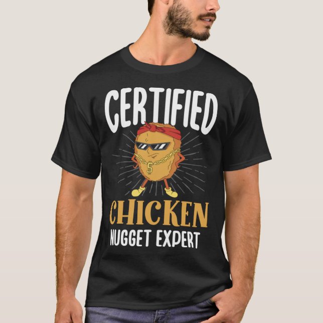 Camiseta Certified Chicken Nugget Expert Nuggies Tendies (Anverso)