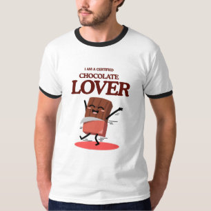 Camiseta Certified Chocolate Lover   Funny Chocolate Design