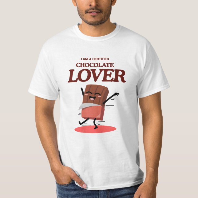 Camiseta Certified Chocolate Lover | Funny Chocolate Design (Anverso)