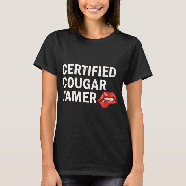 Camiseta Certified Cougar Tamer Cougar Hunter (Anverso)
