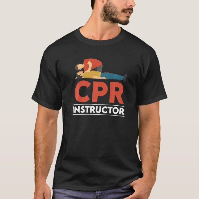 Camiseta Certified CPR Instructor Outfit First Aid AED Trai (Anverso)