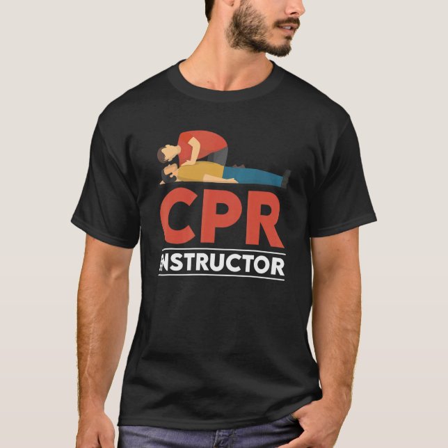 Camiseta Certified CPR Instructor Outfit First Aid AED Trai (Anverso)