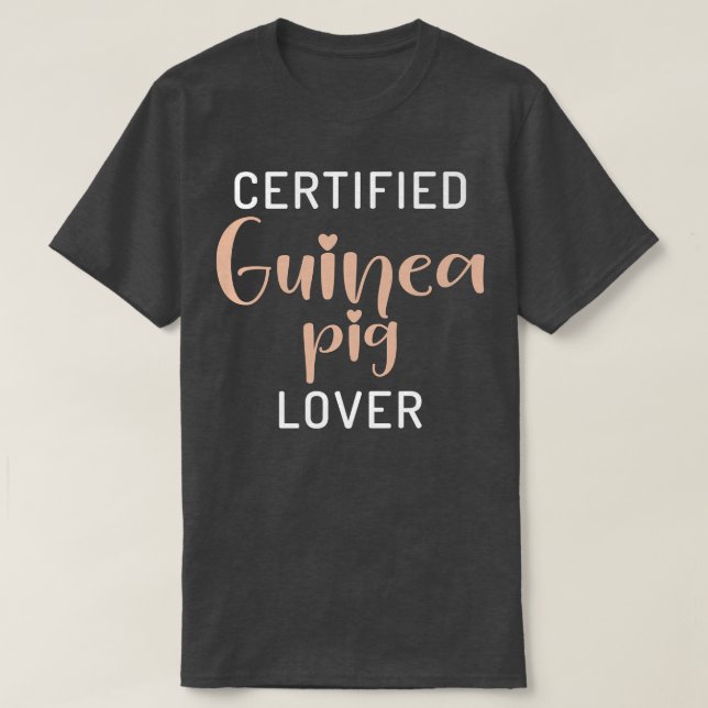 Camiseta Certified Cute Guinea Pig Lover Premium410  (Diseño del anverso)