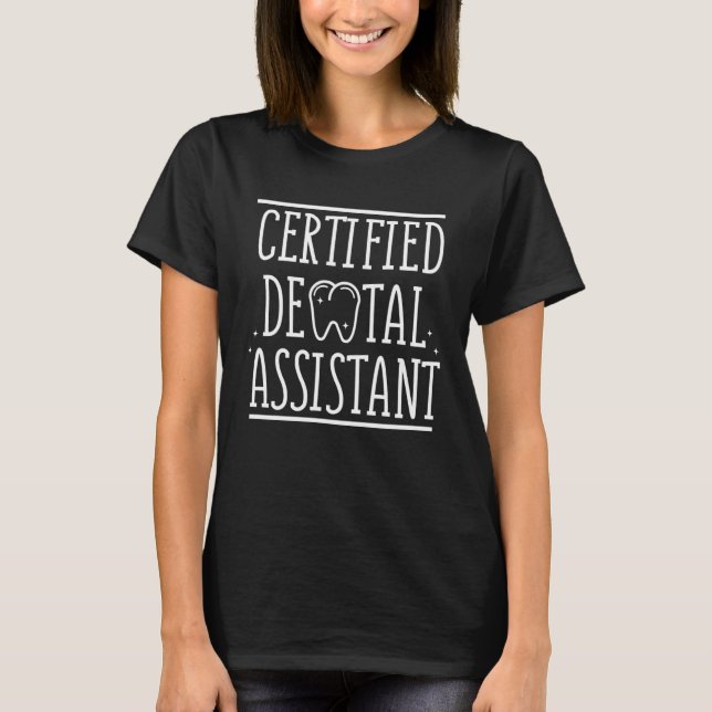 Camiseta Certified Dental Assistant RDA Graduate (Anverso)