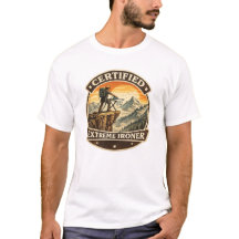 Certified Extreme Ironer Vintage Mountain T-Shirt