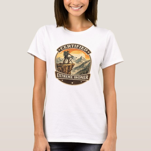 Camiseta Certified Extreme Ironer Vintage Mountain TShirt  (Anverso)
