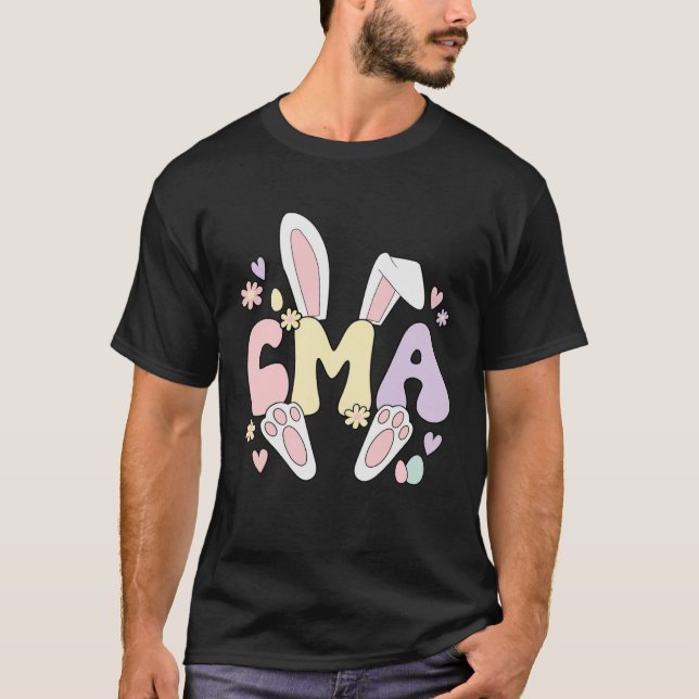 Camiseta Certified Medical Assistant Easter Bunny CMA Easte (Anverso)