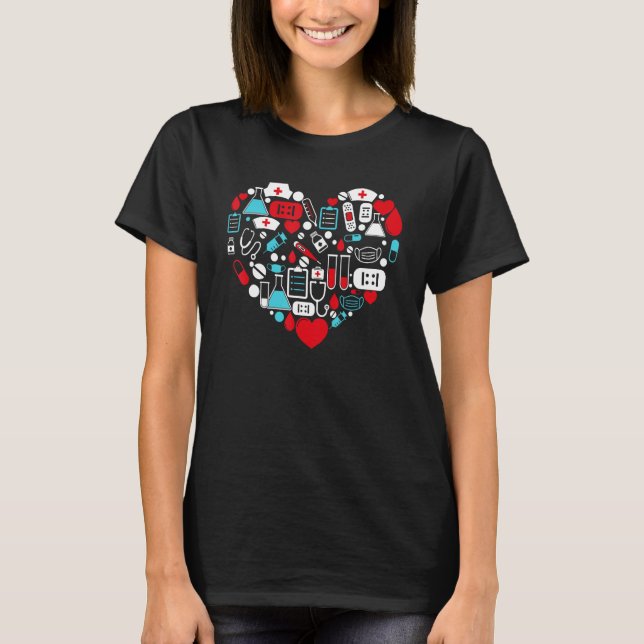Camiseta Certified Medical Assistant Heart Nurse Week Docto (Anverso)