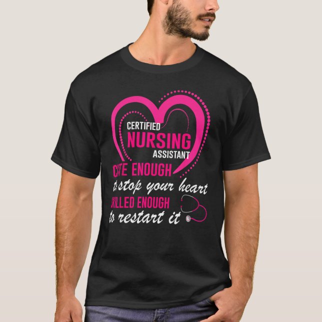Camiseta Certified Nursing Assistant Cute Nursing CNA (Anverso)