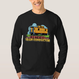 Camiseta Certified Train Conductor Transport Railway