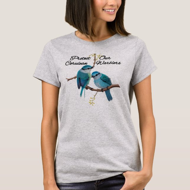 Camiseta Cerulean Warbler (Anverso)