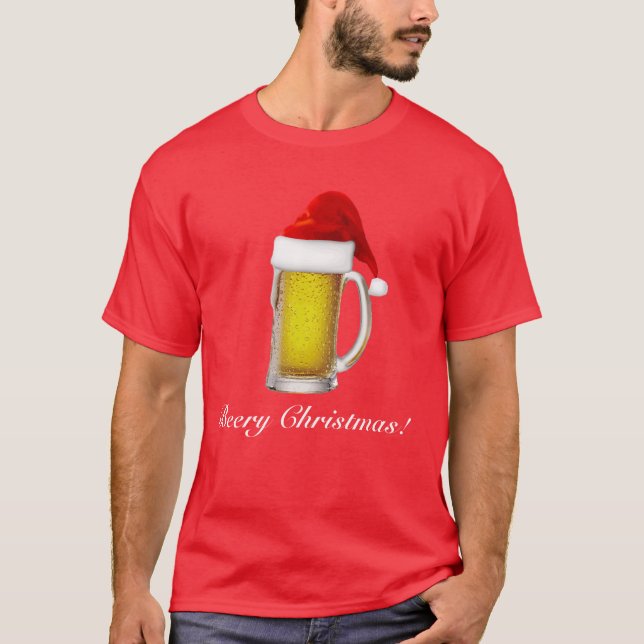 Camiseta cervecera divertida para hombre de la (Anverso)