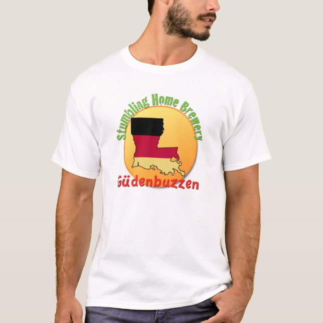 Camiseta Cervecería casera Gudenbuzzen el tropezar (Anverso)