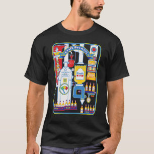 Camiseta Cervecería de artesanías que recoge cerveza especi