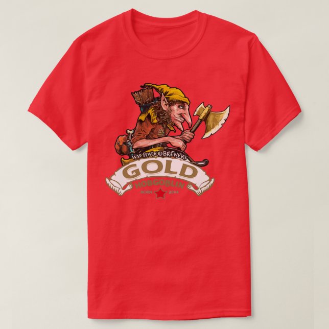 Camiseta Cervecería Hobgoblin Gold (Diseño del anverso)